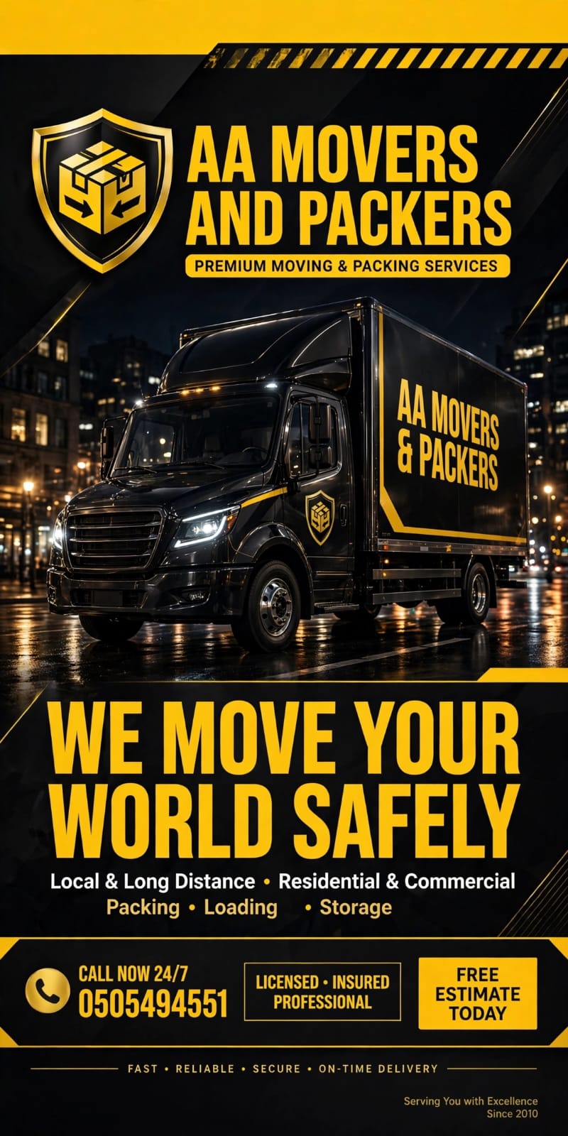 AA Movers and Packers logo