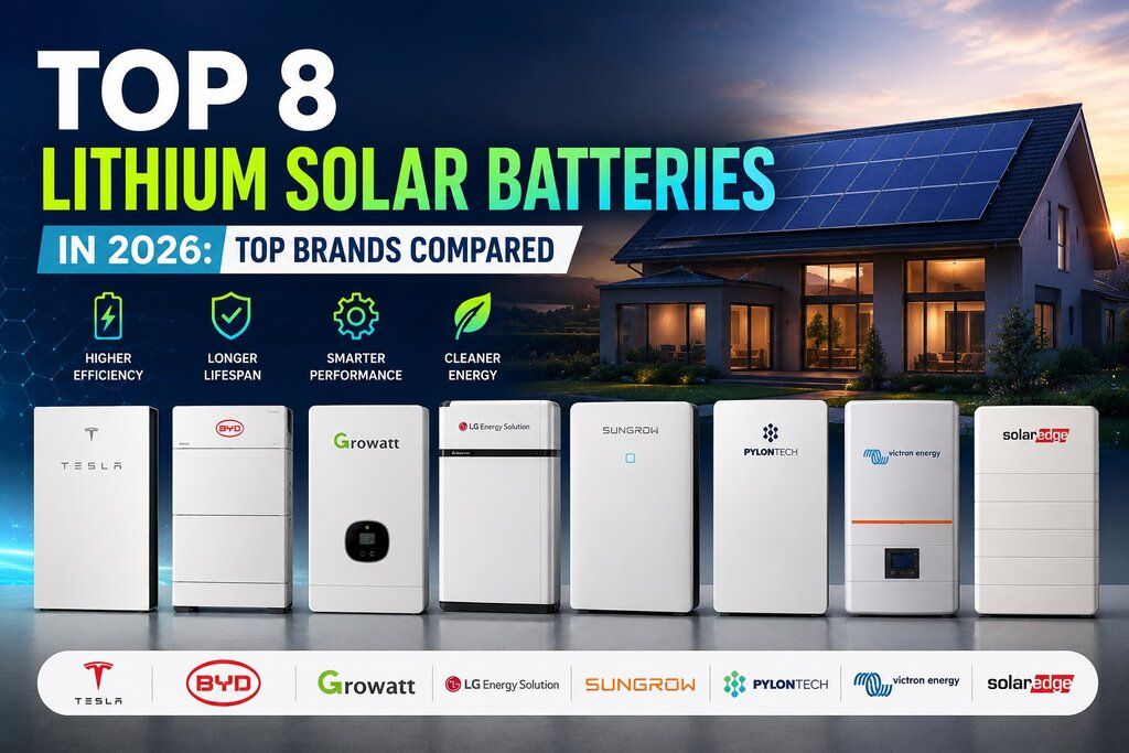 Top 8 Lithium Solar Batteries in 2026: Top Brands Compared