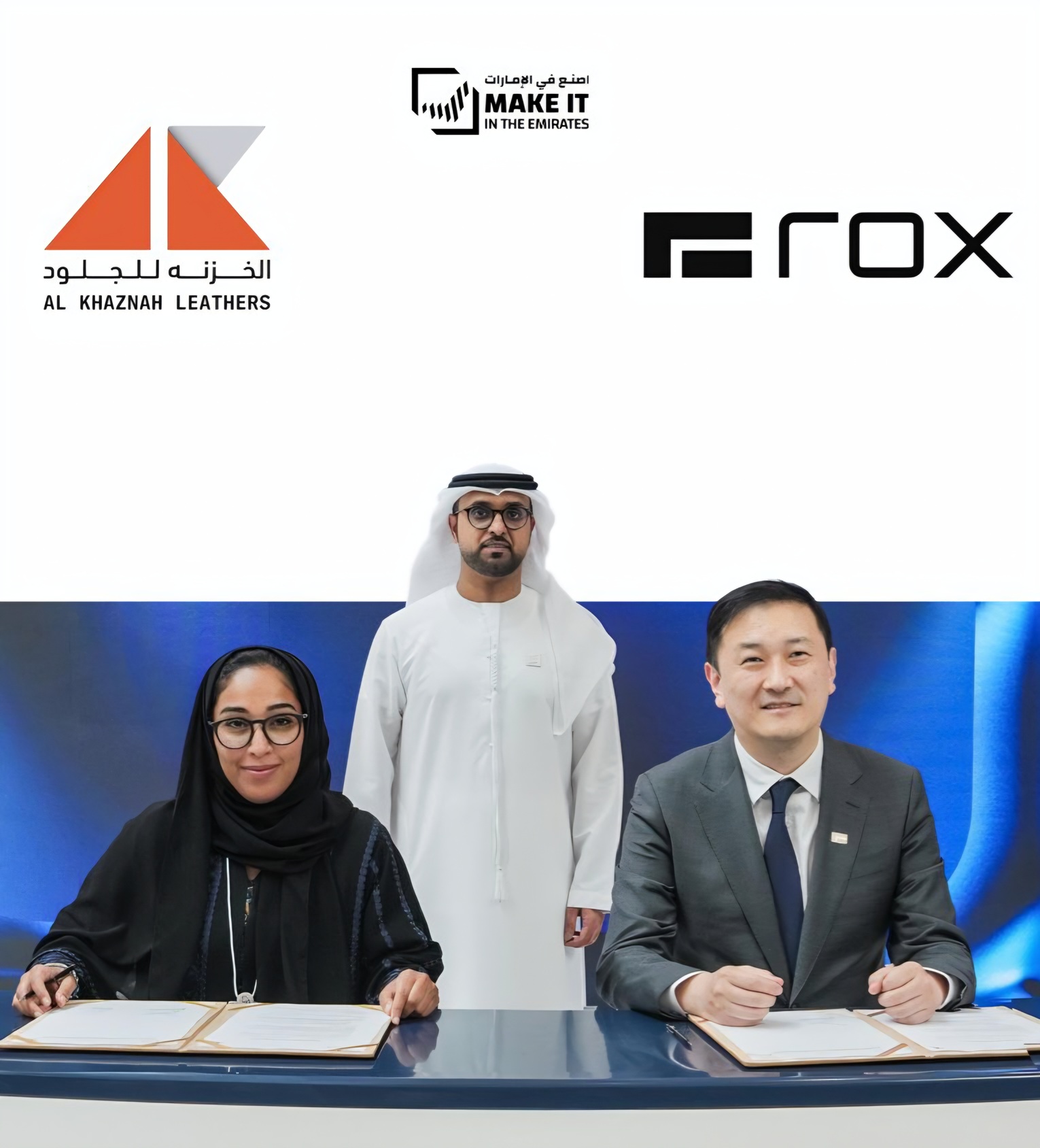 Al Khaznah Leathers Signs Strategic MOUs With ROX and UAE Ministry of Culture at Make It in the Emirates 2026