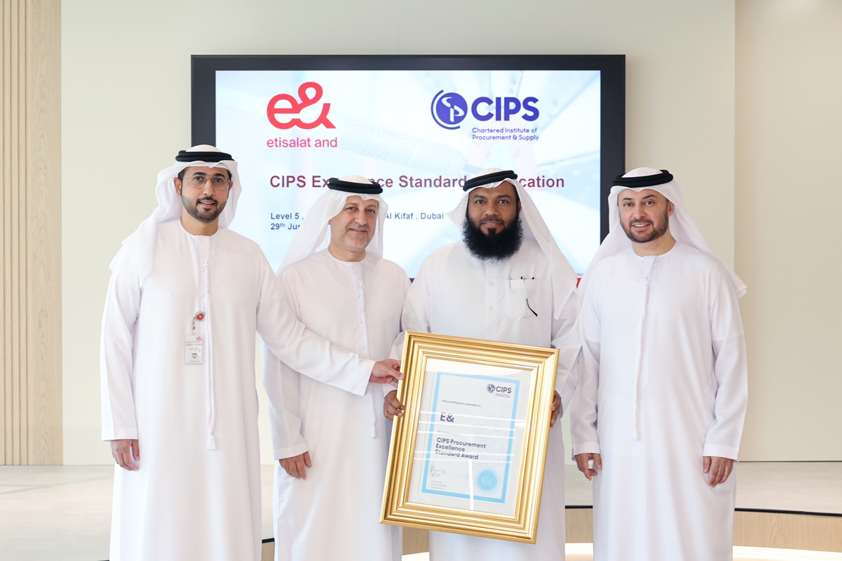 e& Recognised by CIPS for Procurement Excellence