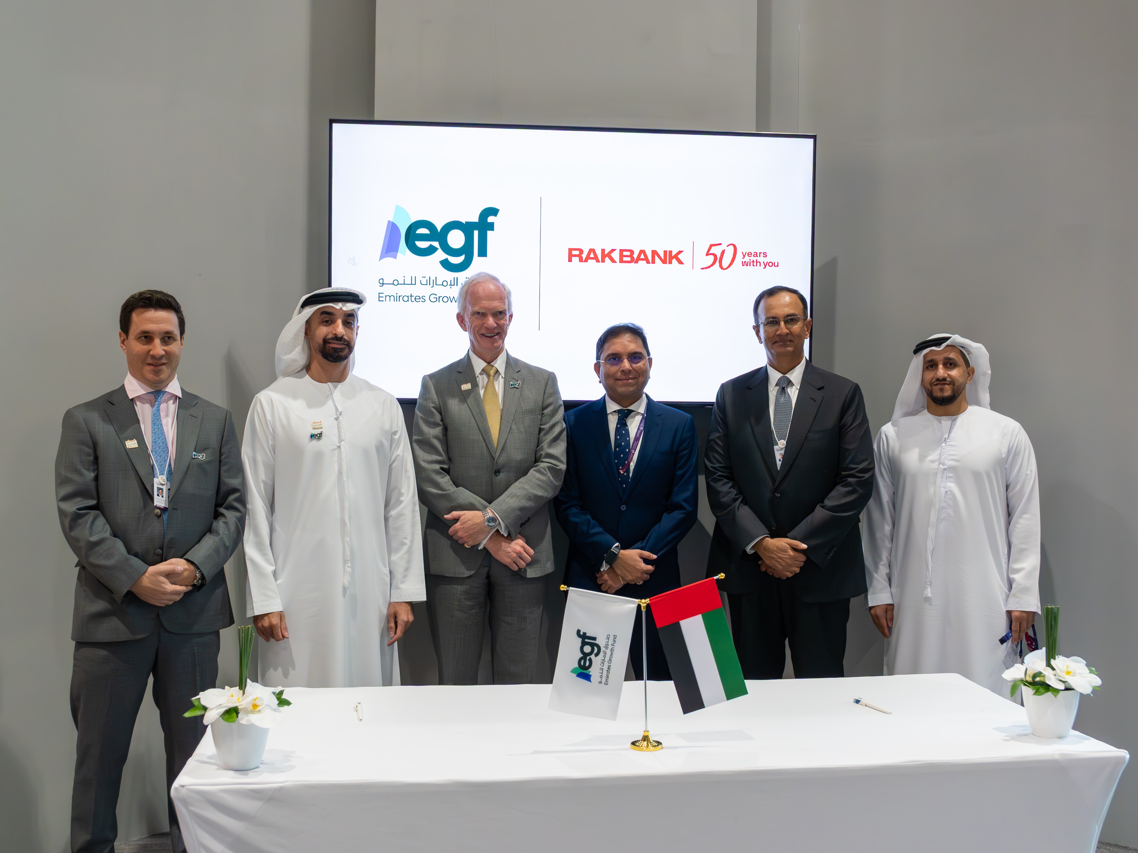 RAKBANK and Emirates Growth Fund Sign Strategic MoU to Support UAE SME Growth